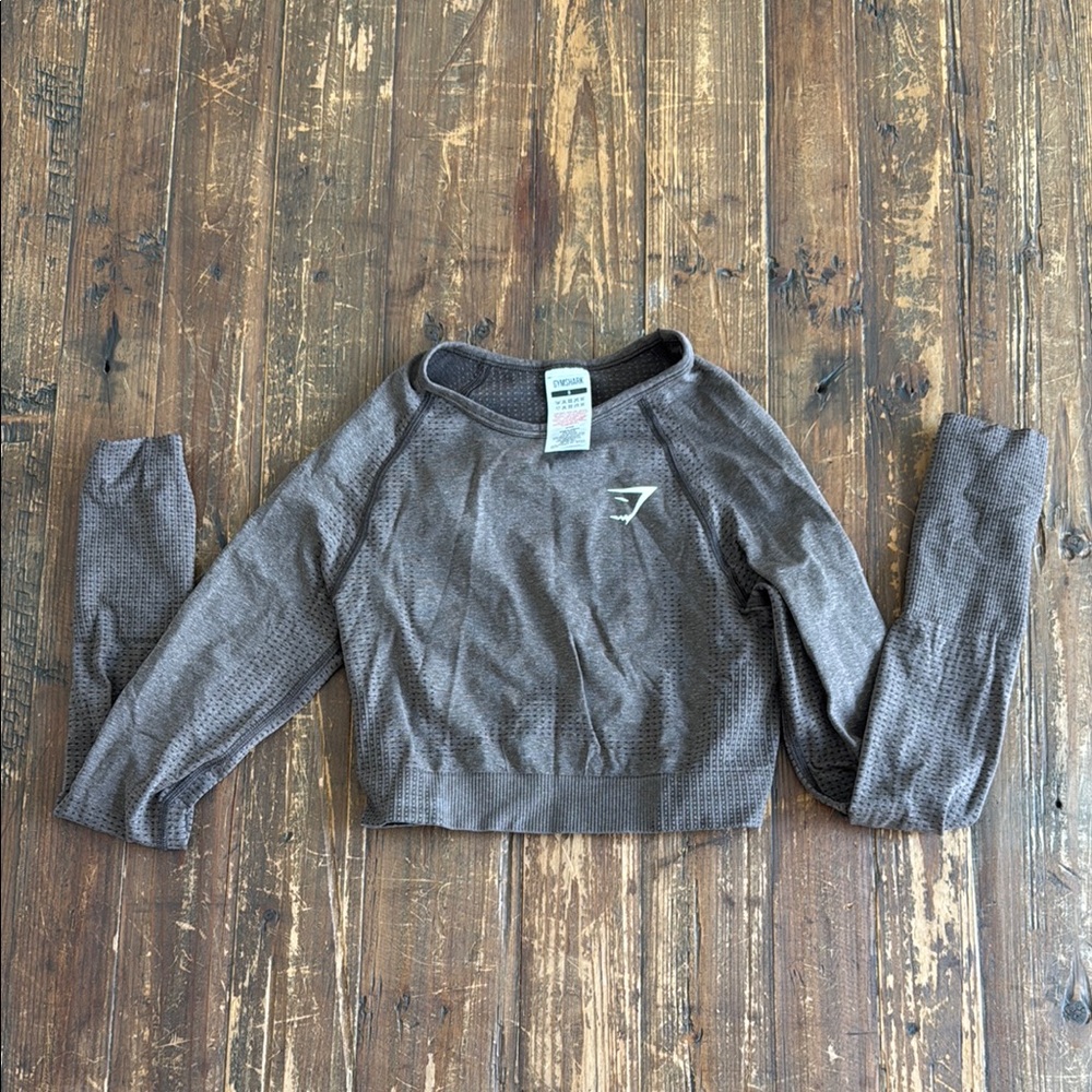 Gymshark brown Long Sleeve Top